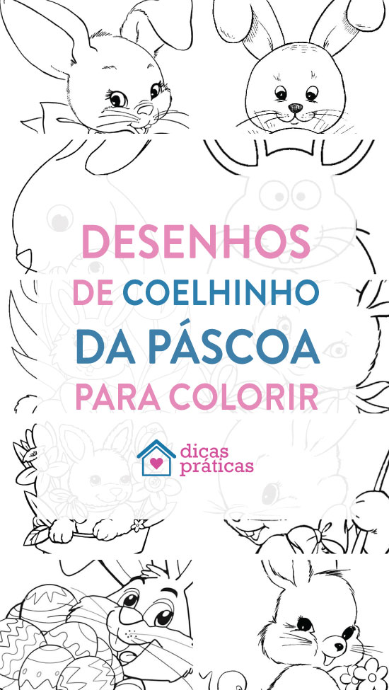 Imagens de Coelhinho da Páscoa para pintar