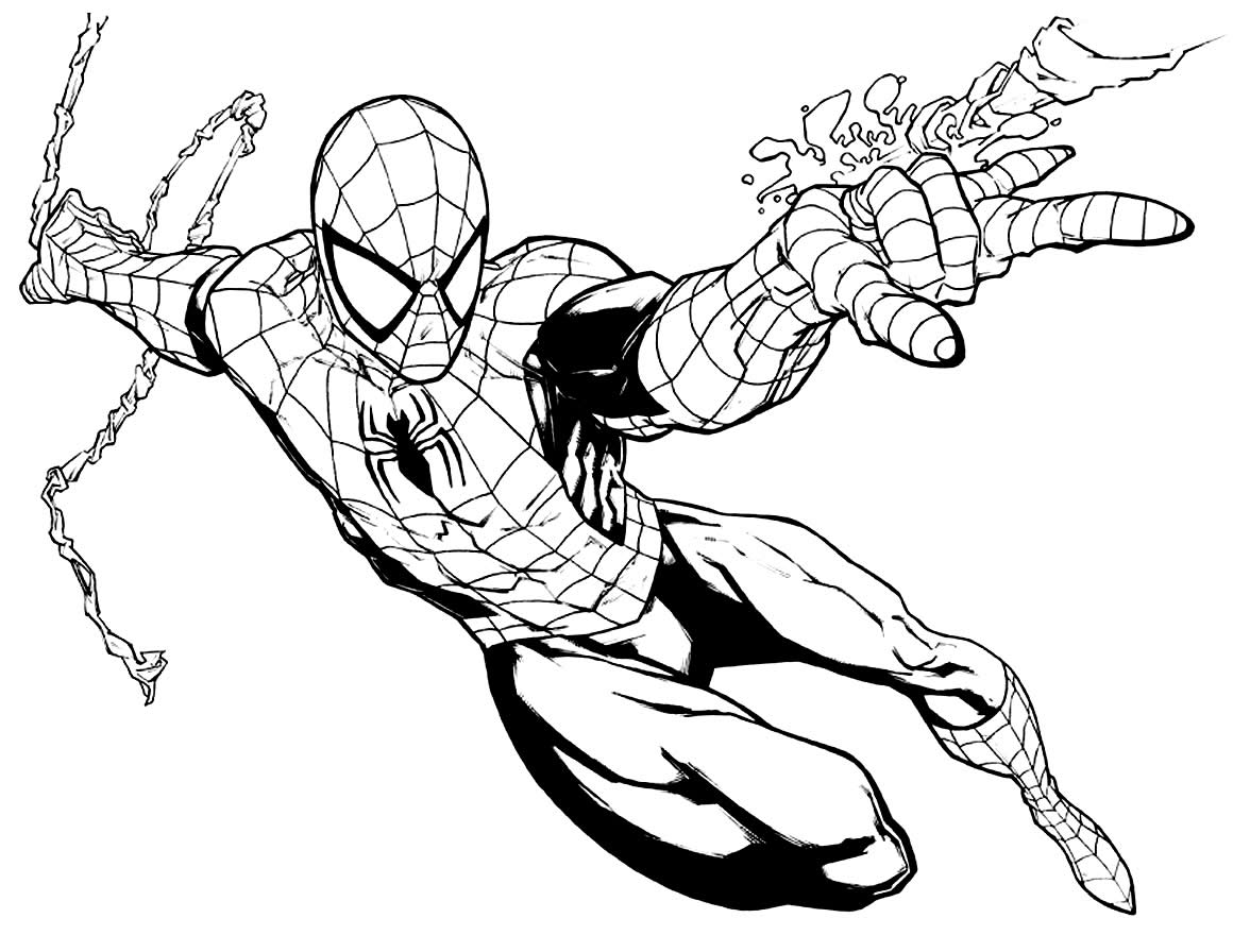 Imagens para colorir de Homem-Aranha