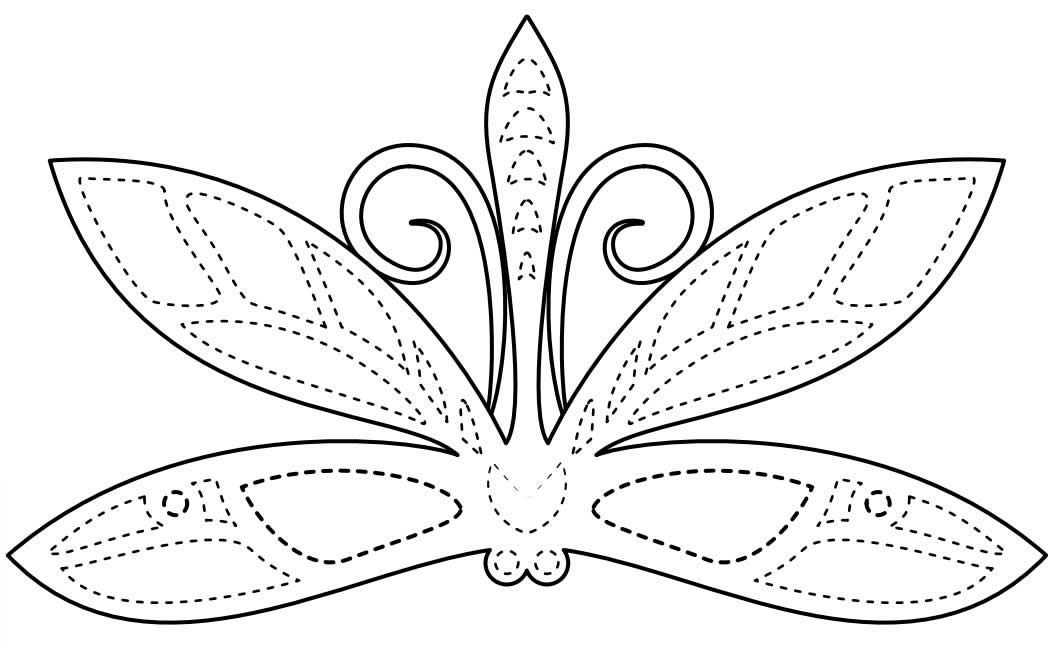 Molde de máscara de Carnaval