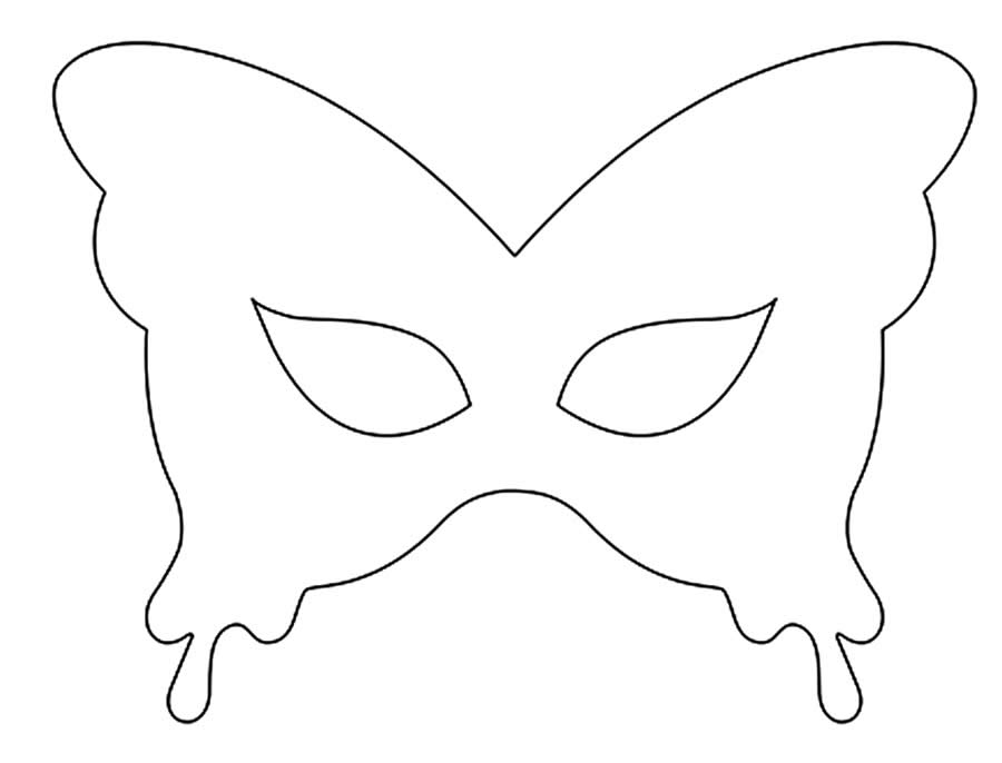Molde de máscara carnavalesca