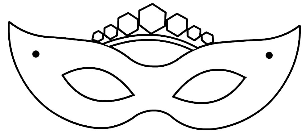 Máscara de Carnaval - Molde