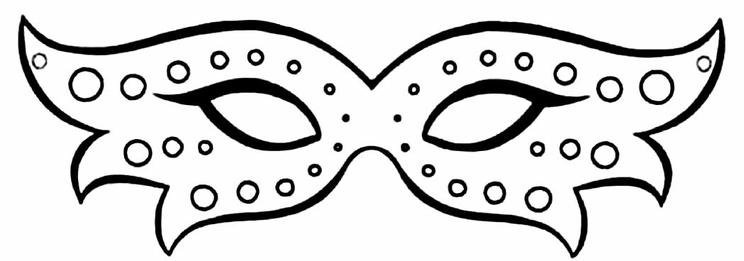 Molde de Máscara de Carnaval