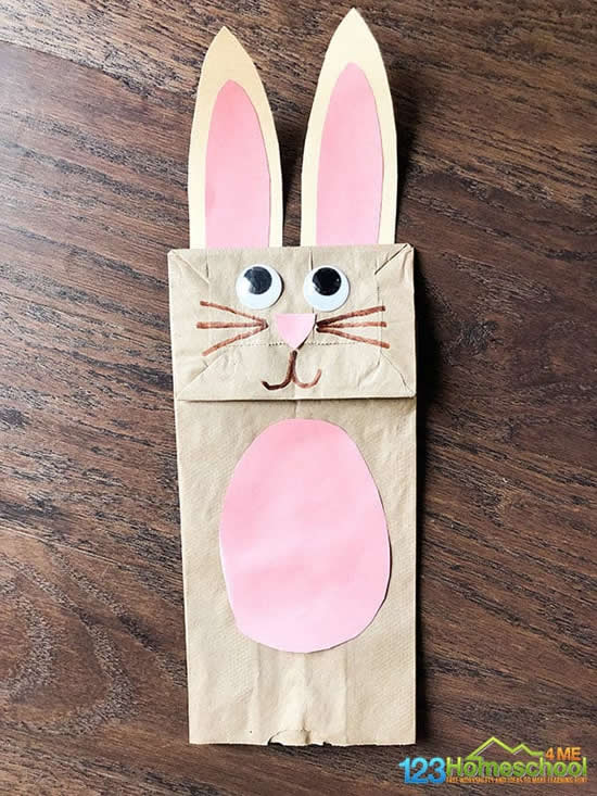 Sacola de papel para lembrancinha de Páscoa