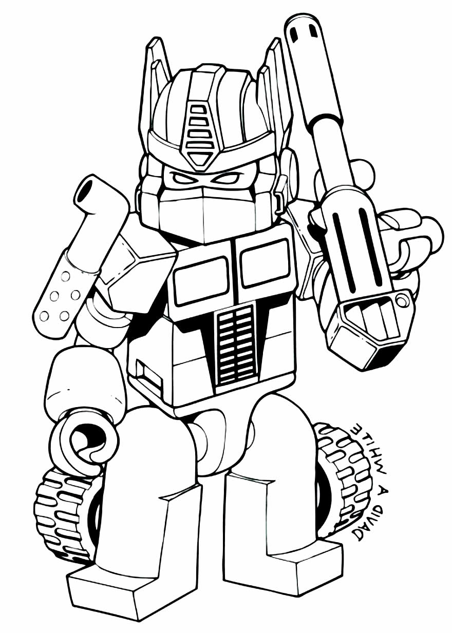 Desenho de Transformers para colorir