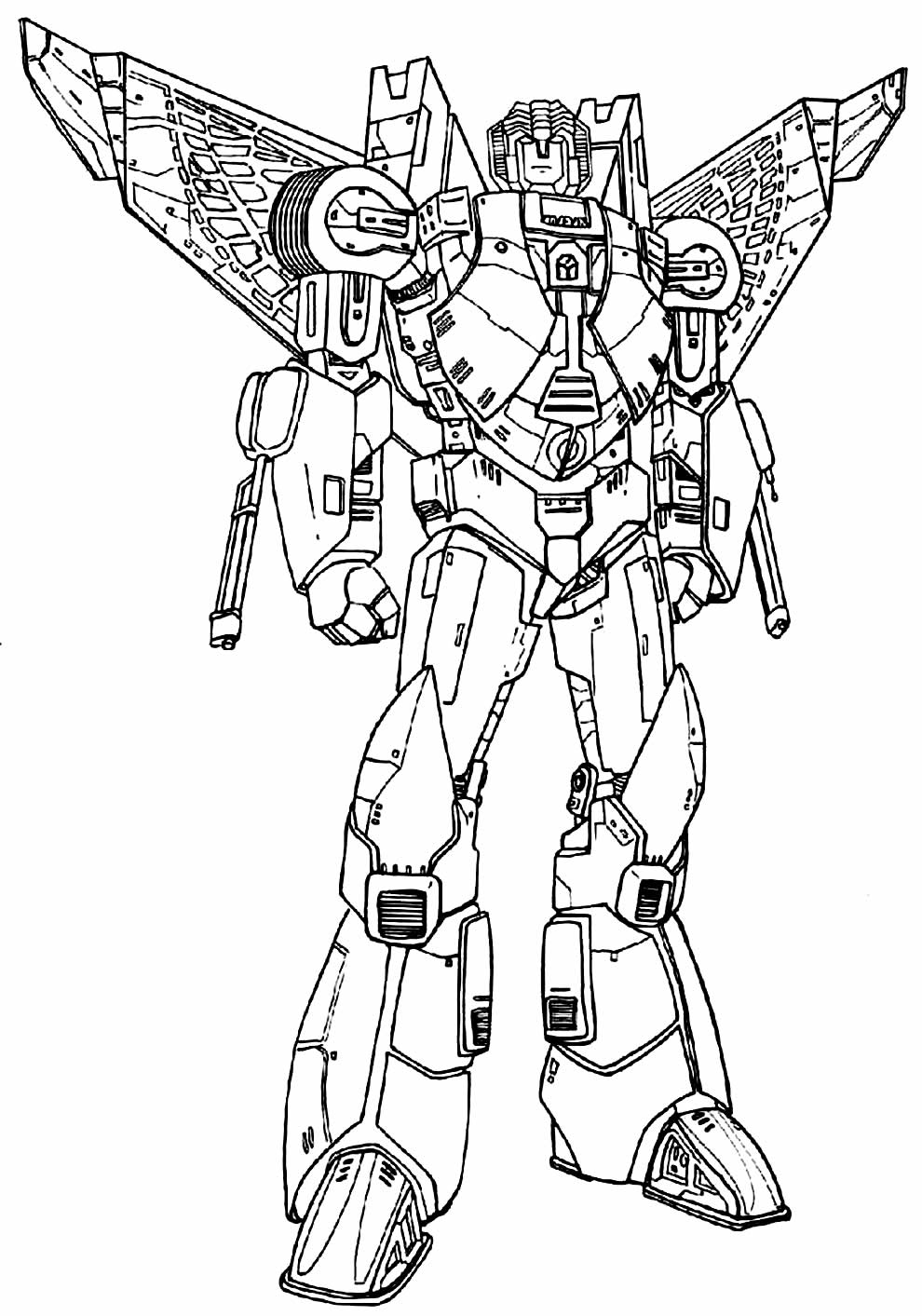 Desenho de Transformers para colorir