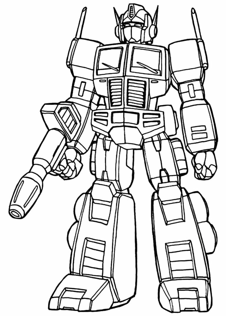 50+ Desenhos de Transformers para colorir - Dicas Práticas