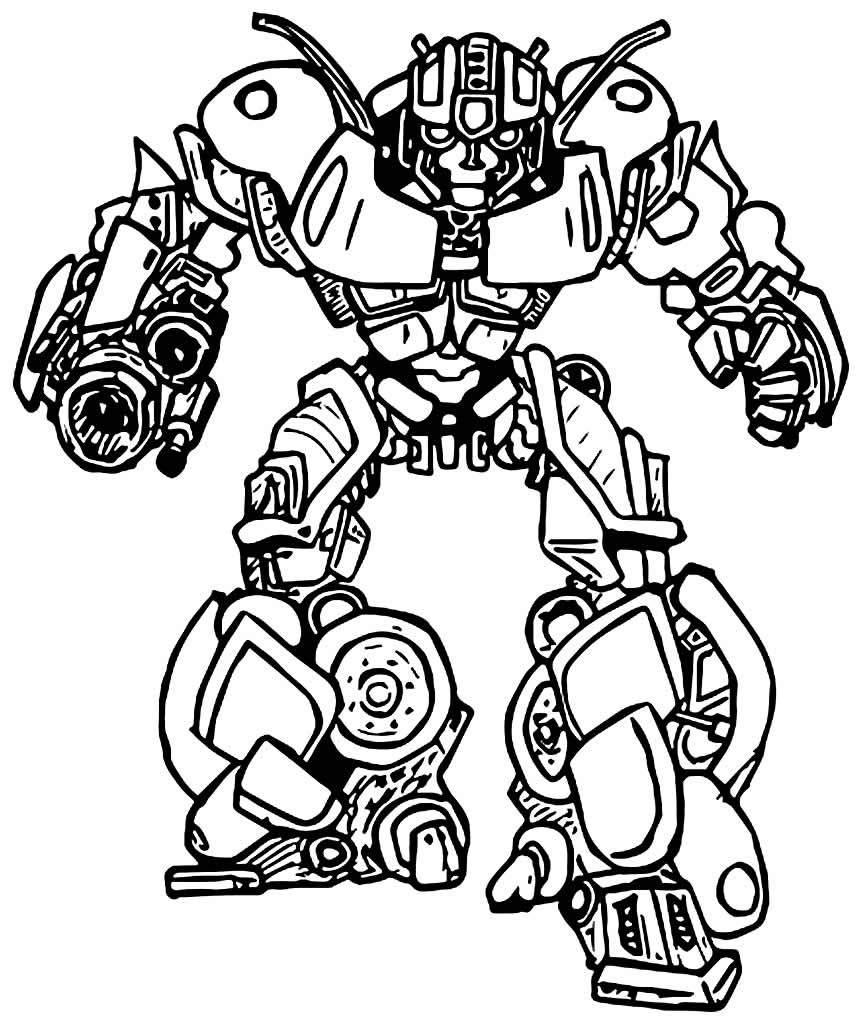 Desenho de Transformers para colorir