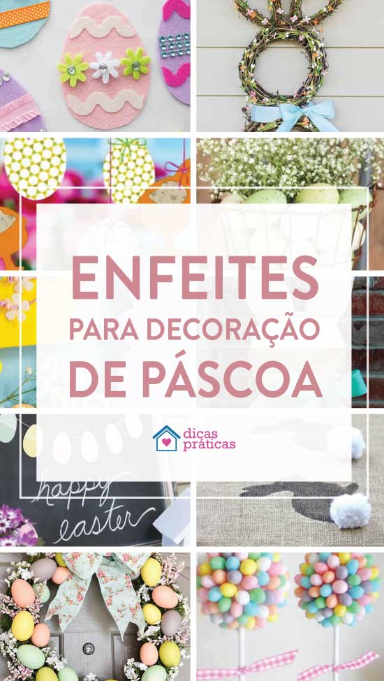 Enfeites para decoração de Páscoa