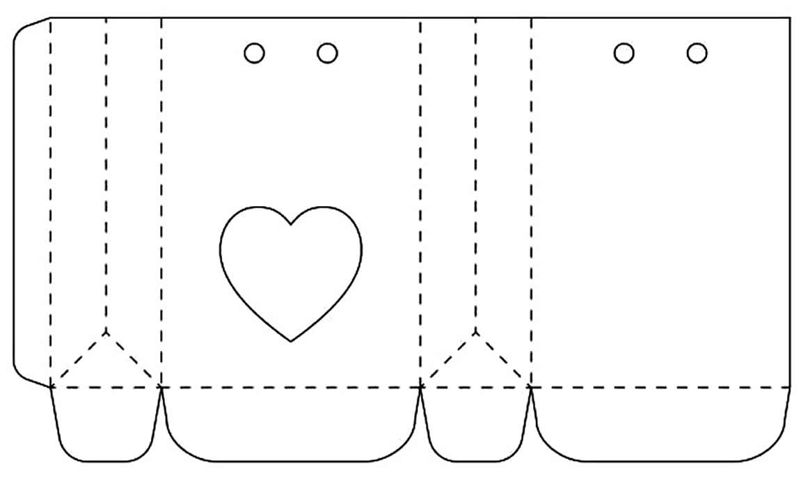 Molde para lembrancinha de papel