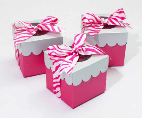 Lembrancinha de papel com molde