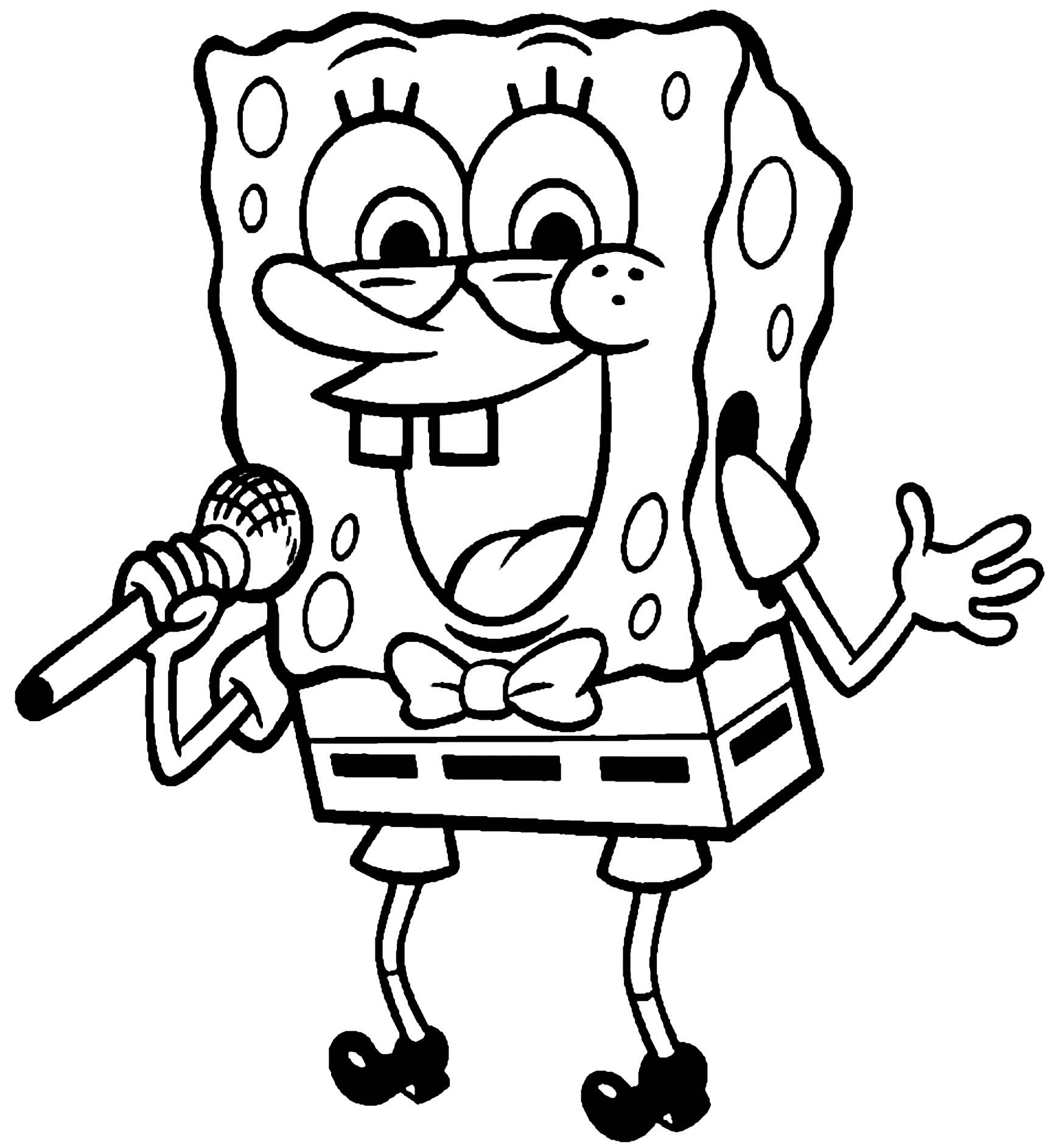 Desenho do Bob Esponja para colorir