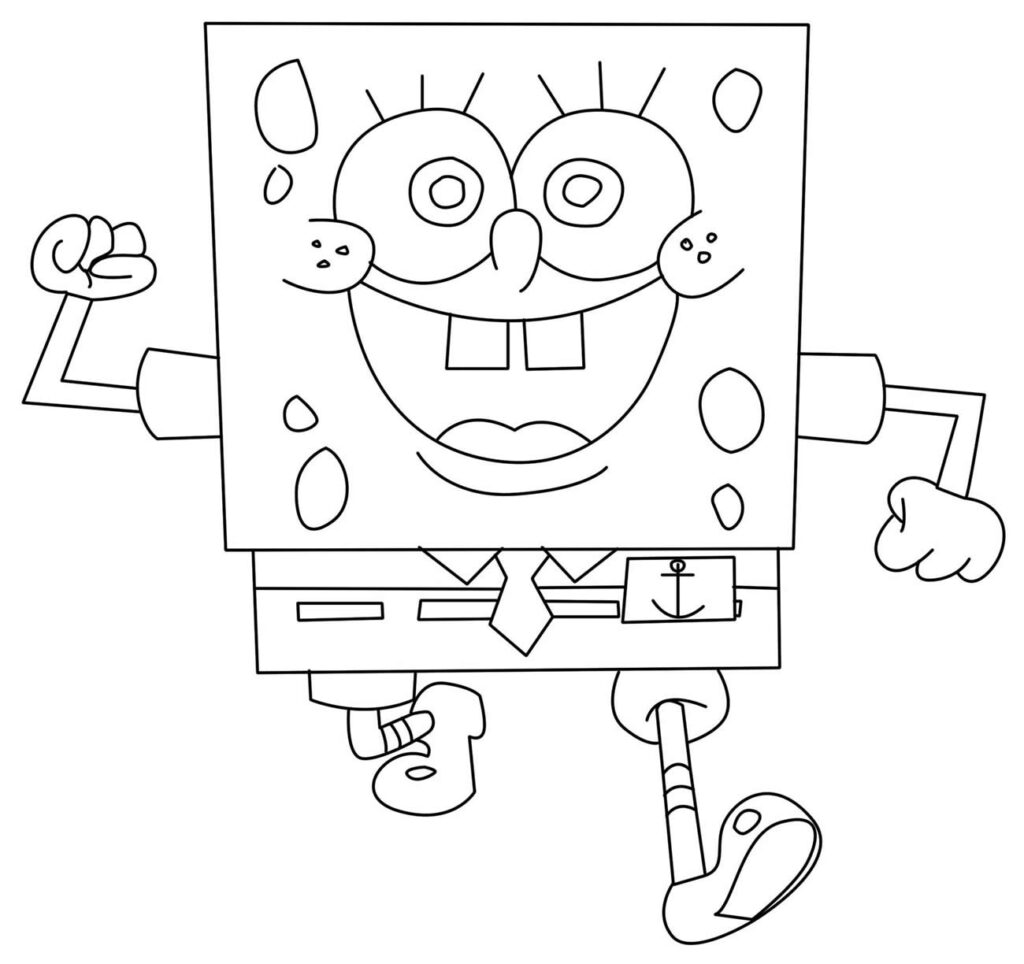 50+ Desenhos de Bob Esponja para imprimir e colorir - Dicas Práticas