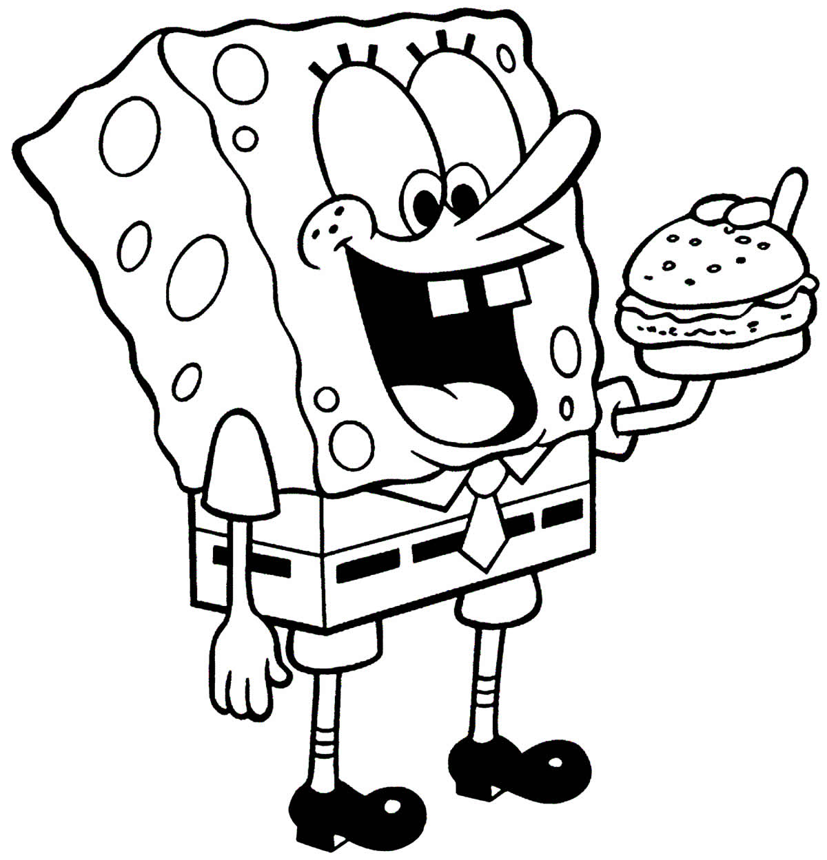 Desenho do Bob Esponja para colorir