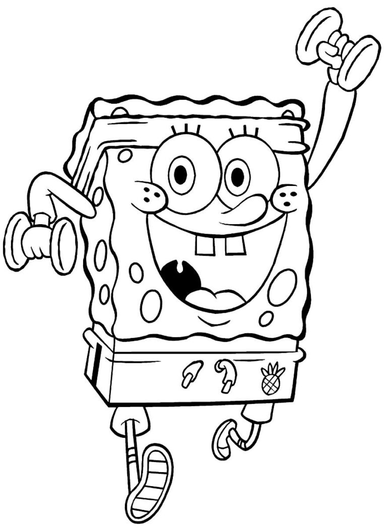 50+ Desenhos de Bob Esponja para imprimir e colorir - Dicas Práticas