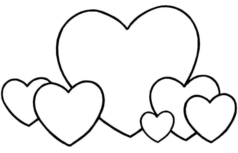 60+ Desenhos de Coração para imprimir e colorir - Dicas Práticas