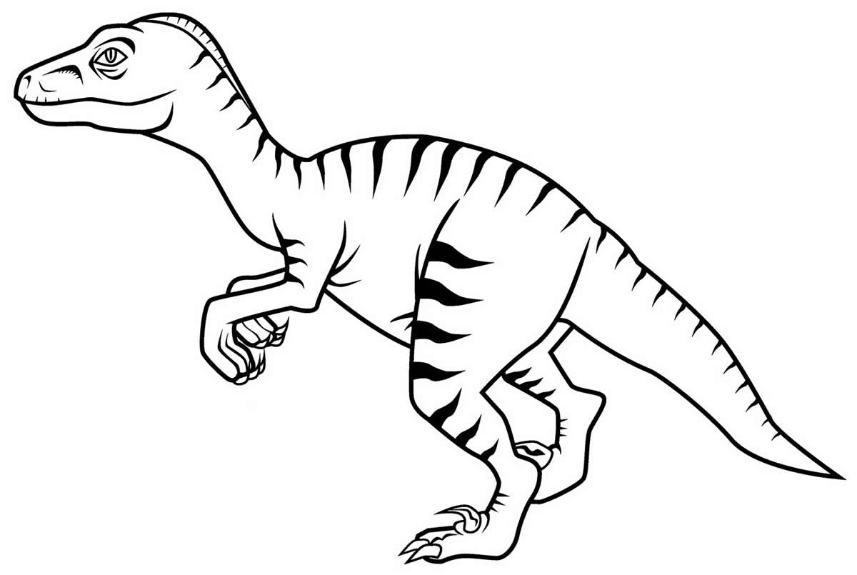 Imagem de dinossauro para colorir