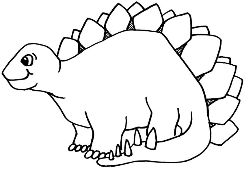 Desenho de dinossauro para colorir