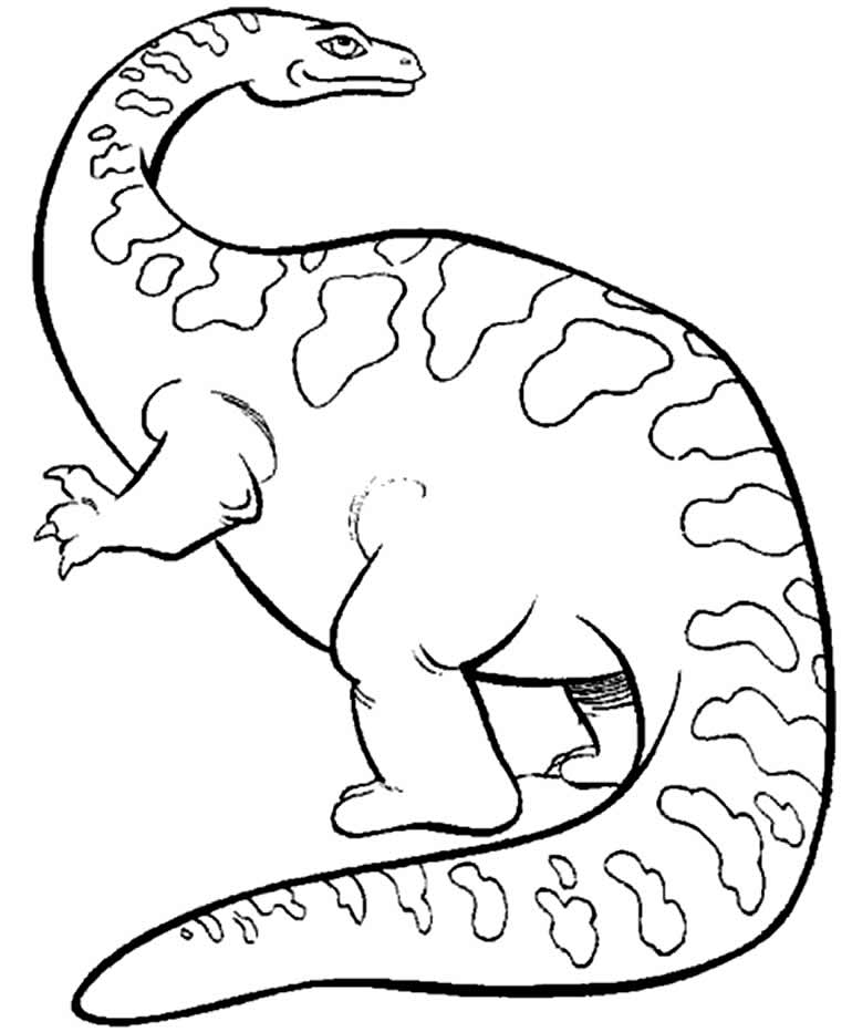 Desenho de dinossauro para colorir