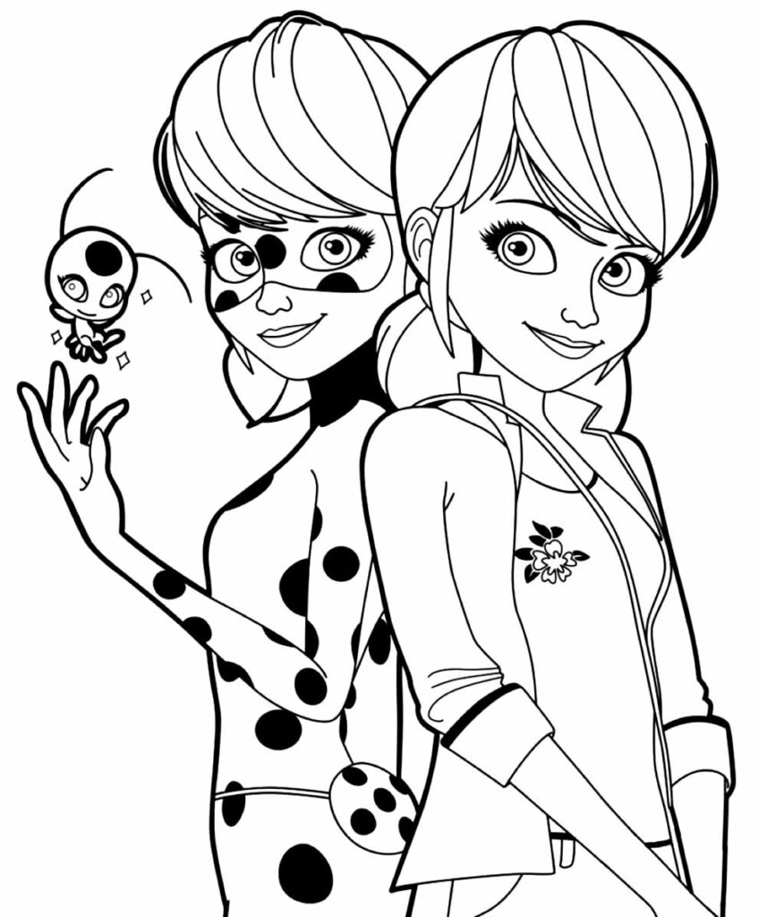 30+ Desenhos da Ladybug e do Cat Noir para colorir - Dicas Práticas