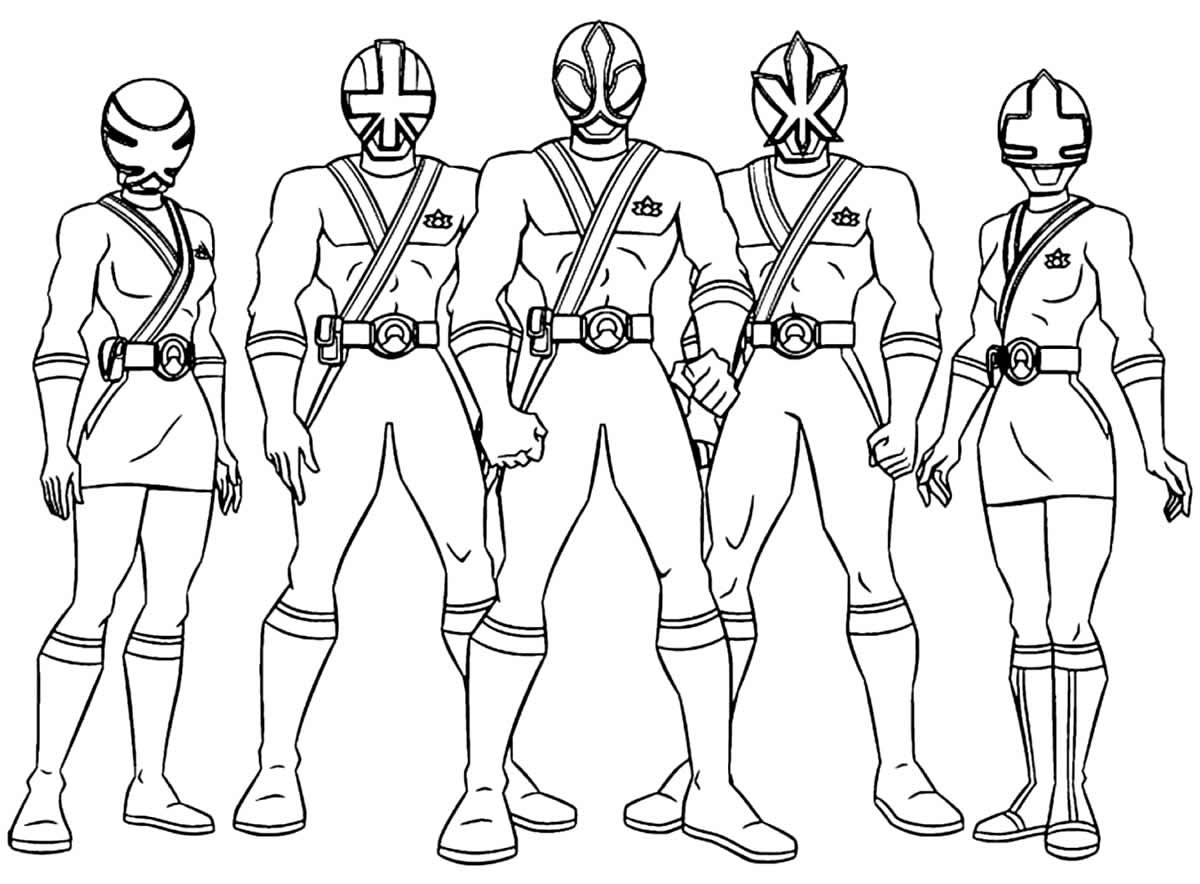 Imagem de Power Rangers para colorir