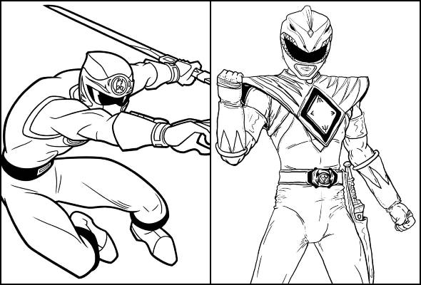 Desenhos de Power Rangers para colorir e imprimir
