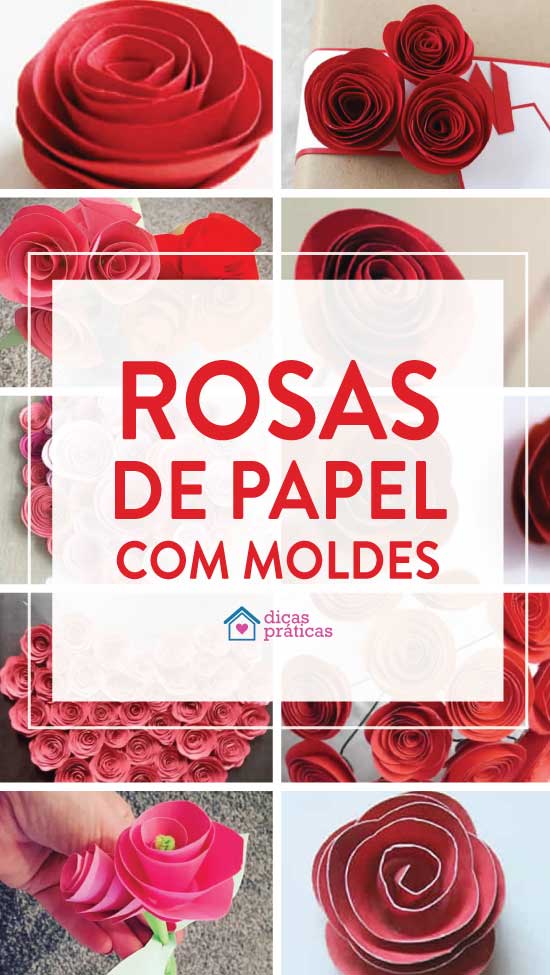 Como fazer Rosa de Papel em Espiral com Moldes - Dicas Práticas