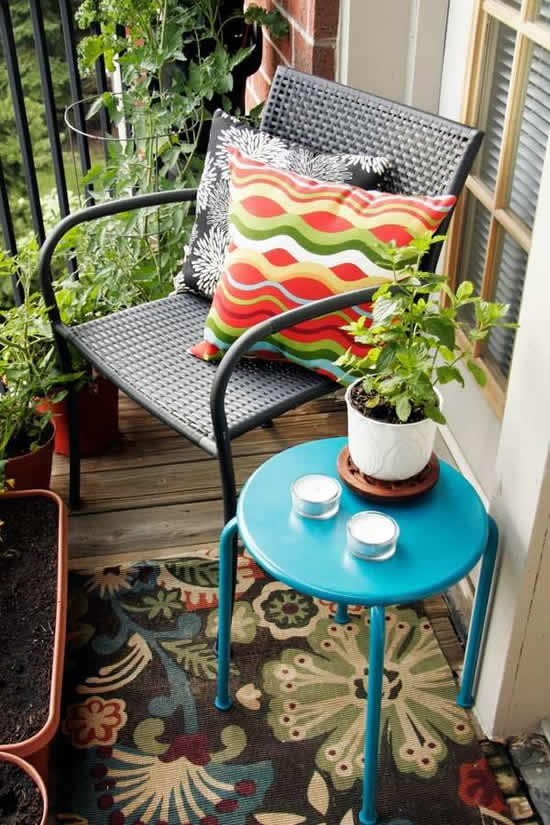 Decore a varanda do seu apartamento