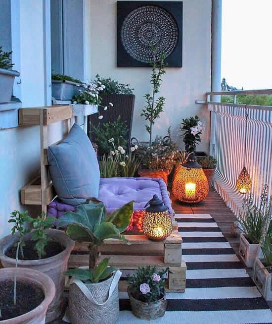 Decore a varanda do seu apartamento