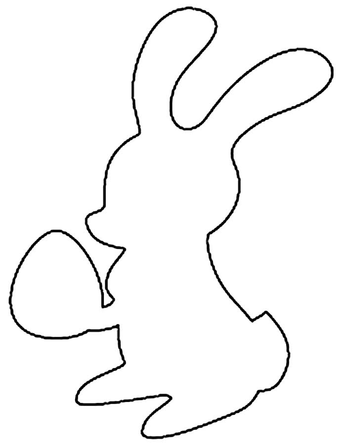 Molde de coelhinho de Páscoa em EVA