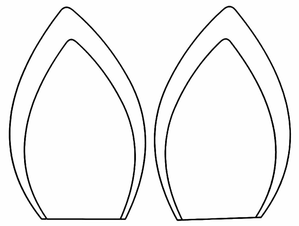 Molde de orelhas de coelhinho