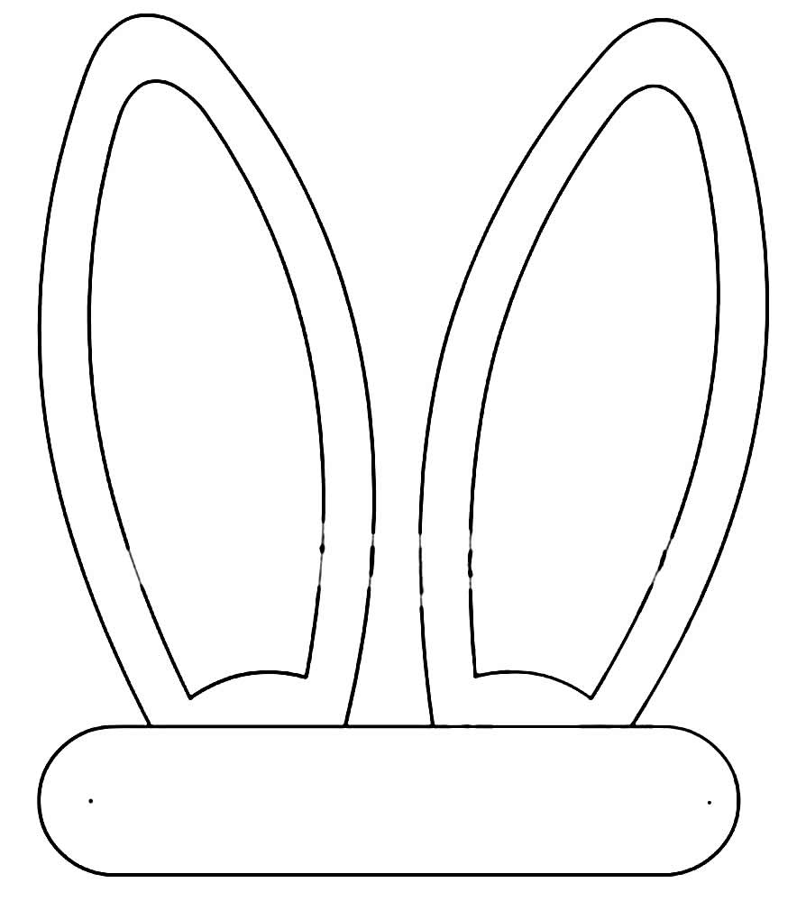 Moldes de orelhinhas de coelho de Páscoa