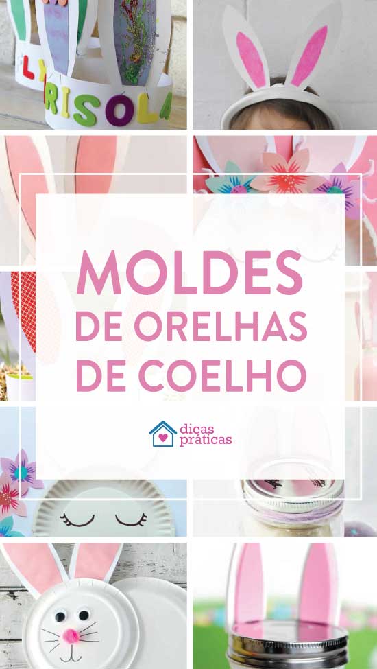 Moldes de orelhas de coelho para imprimir