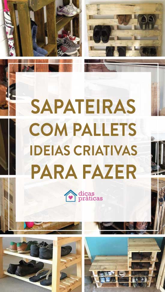 Sapateiras de pallets que você nunca imaginou