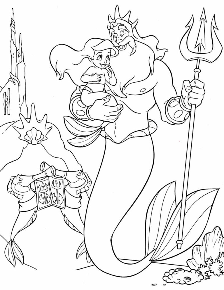 50+ Desenhos para colorir da Pequena Sereia Dicas Práticas