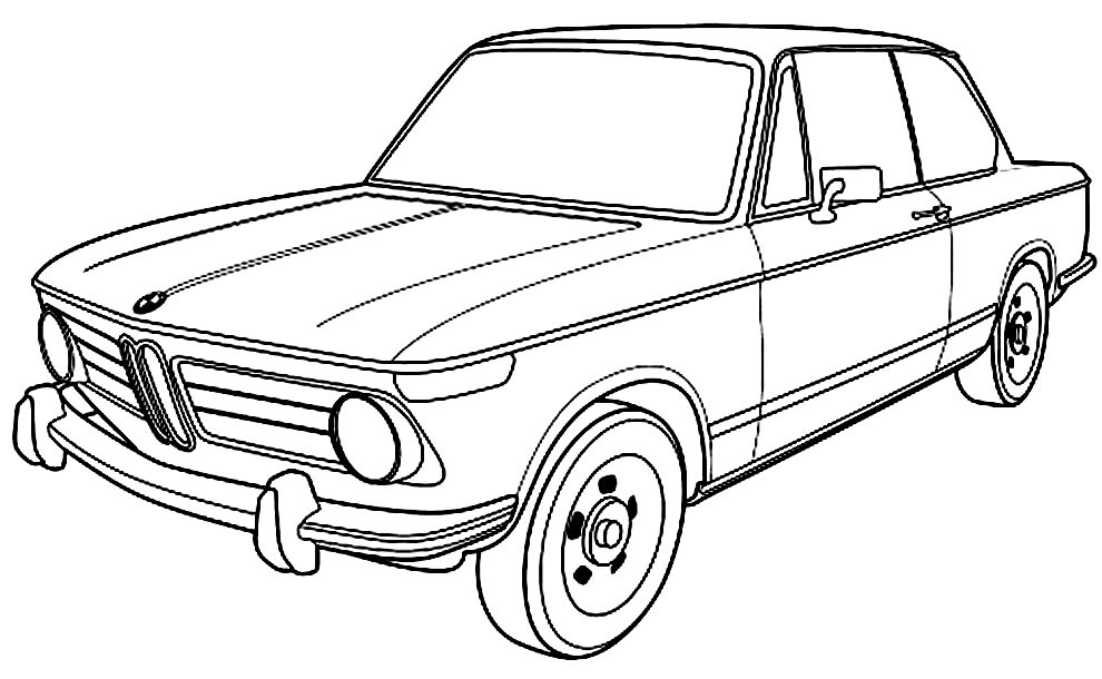 Desenho de carro para pintar