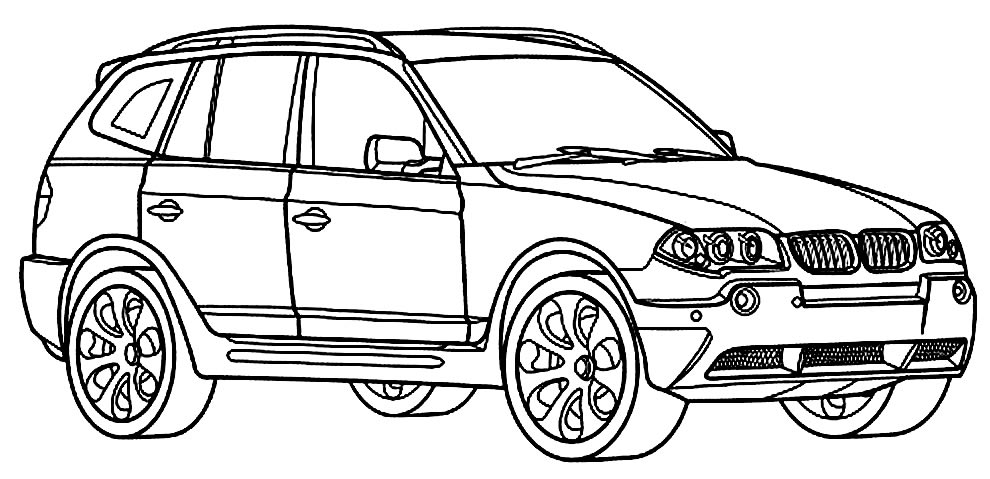 Desenho de carro para pintar