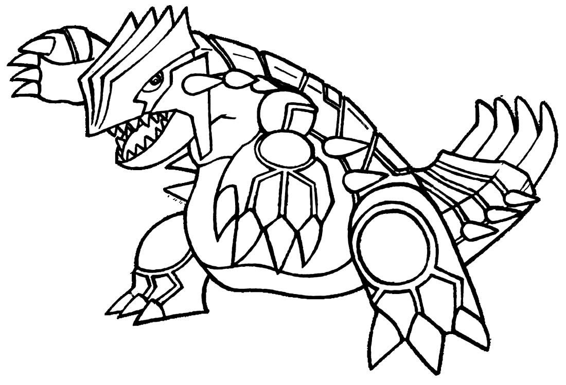 Pokemon Groudon para colorir - Imprimir Desenhos