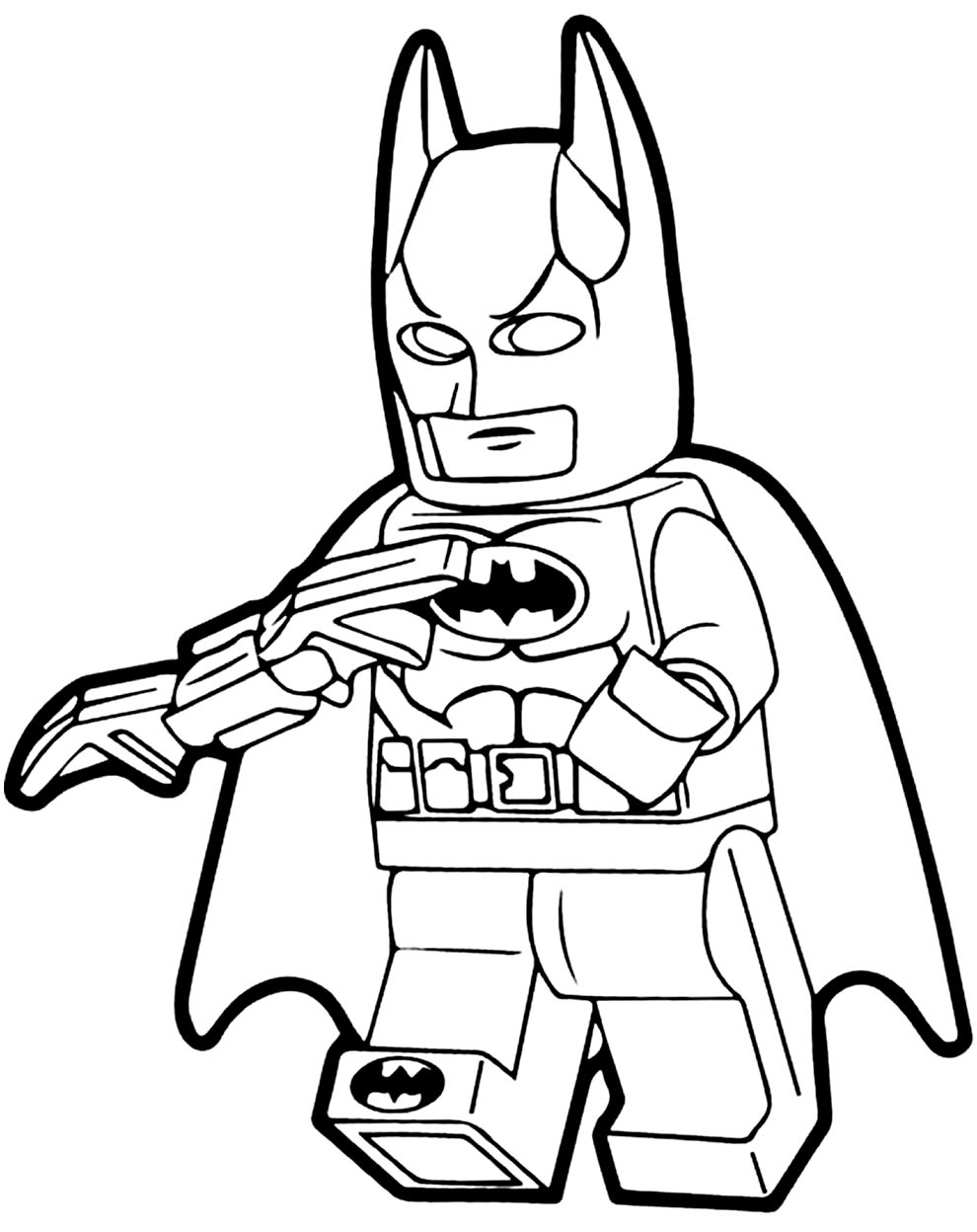 Desenho do Lego Batman para colorir