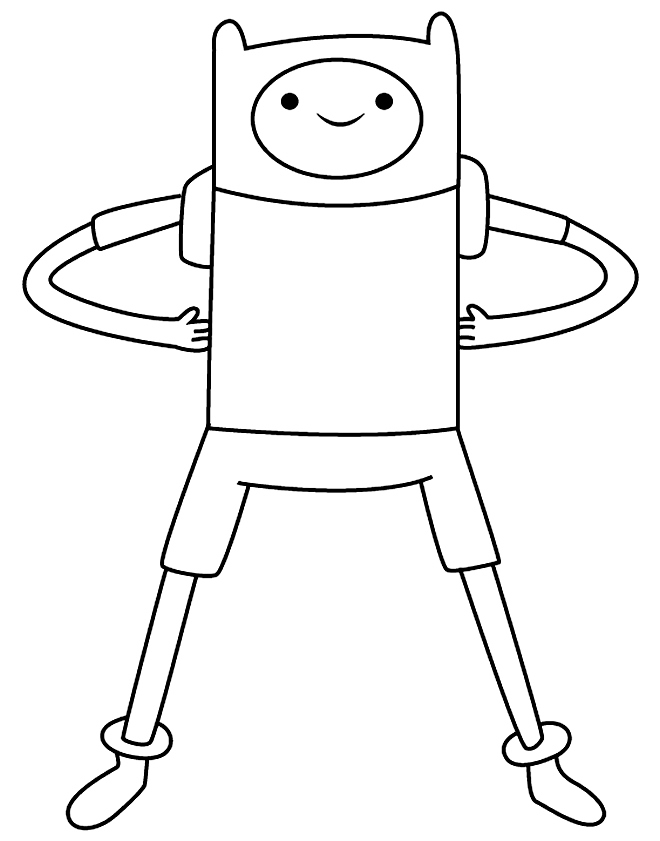 Desenho de Finn - A Hora da Aventura