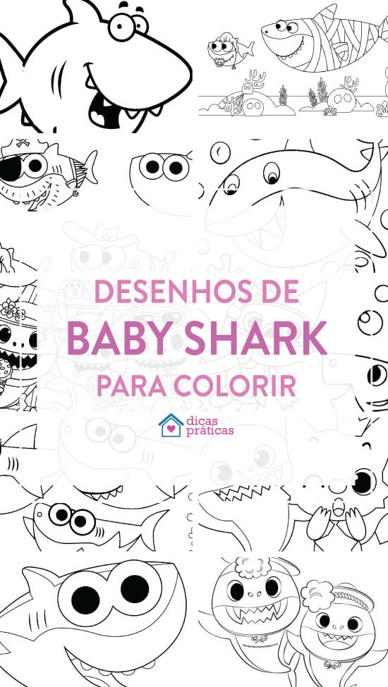 Baby Shark para colorir  Desenhos para colorir, Desenhos infantis para  colorir, Elefante para colorir