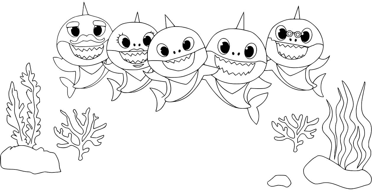 Imagem de Baby Shark para colorir