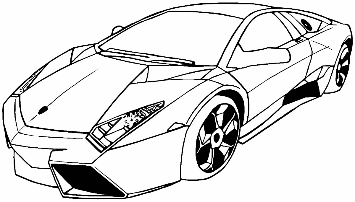 Desenho de Lamborghini para colorir