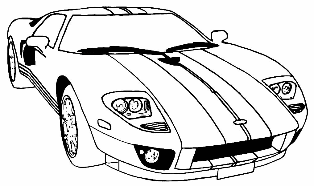 Desenho de carro para colorir