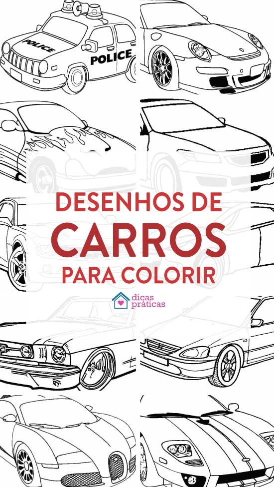 Desenhos de carros para colorir