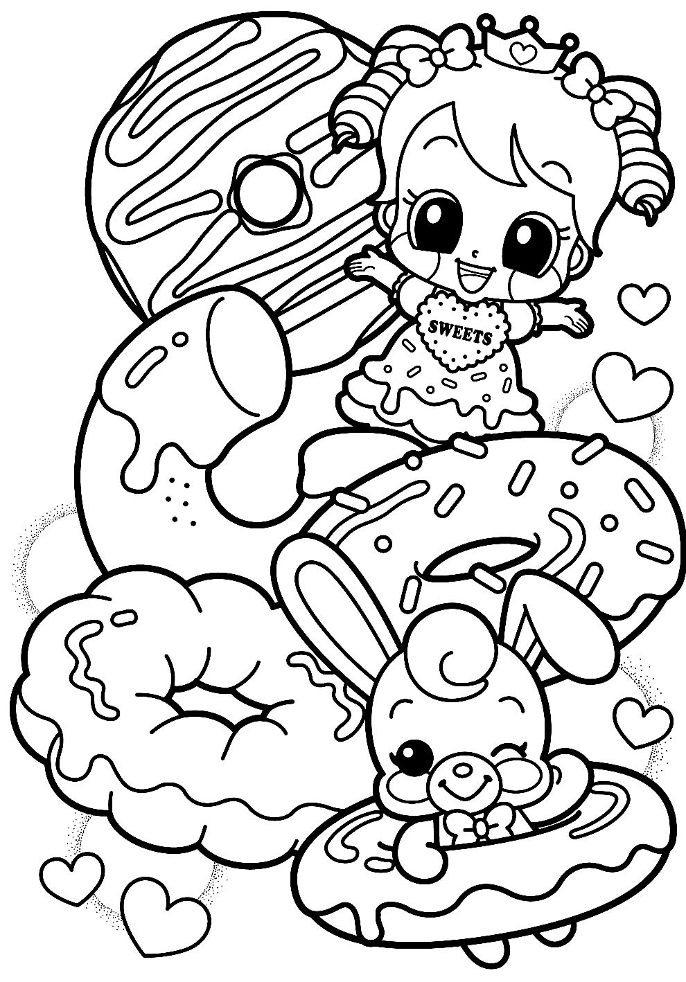 50+ Desenhos de Kawaii para colorir - Como fazer em casa