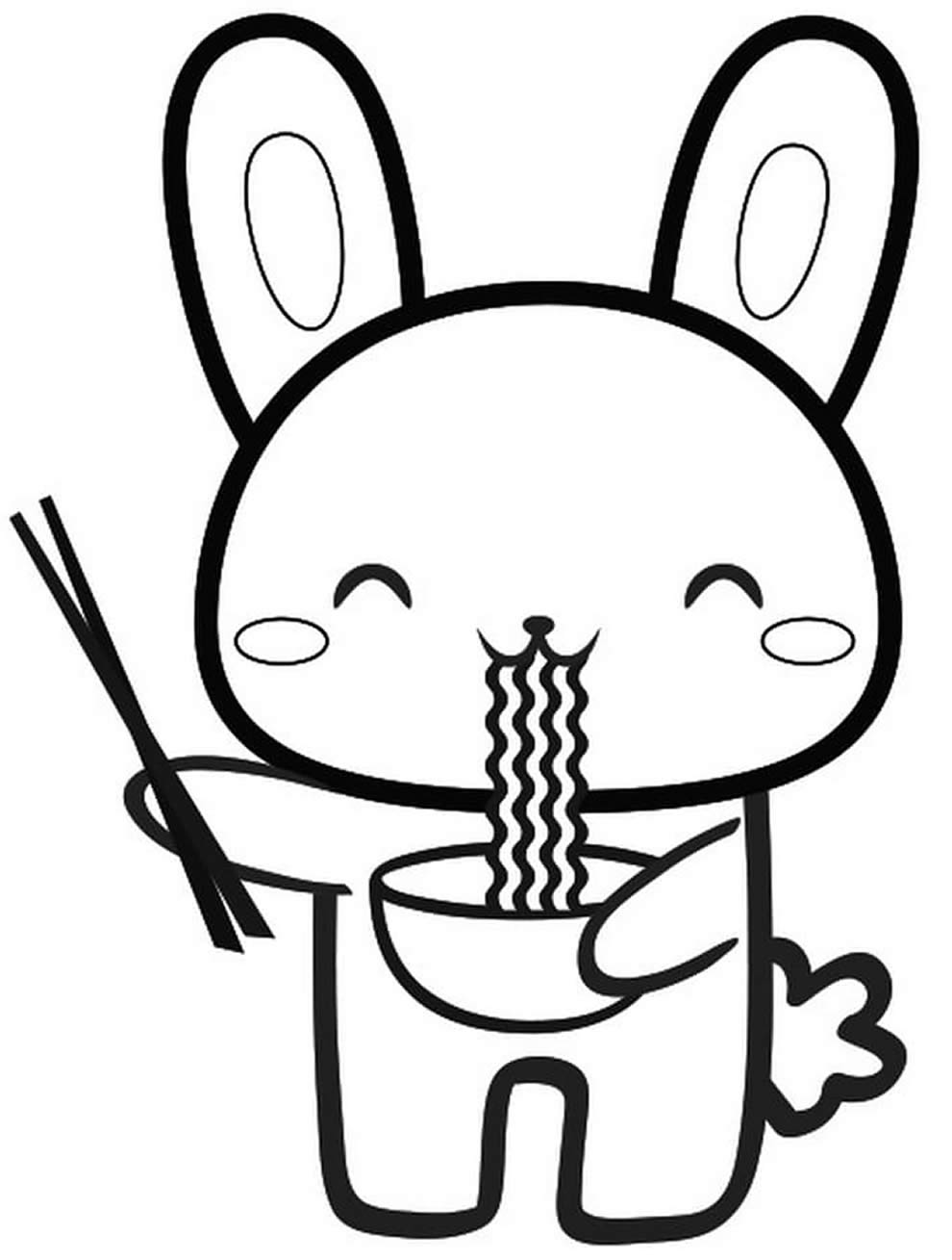 ▷ Desenhos de Kawaii para colorir