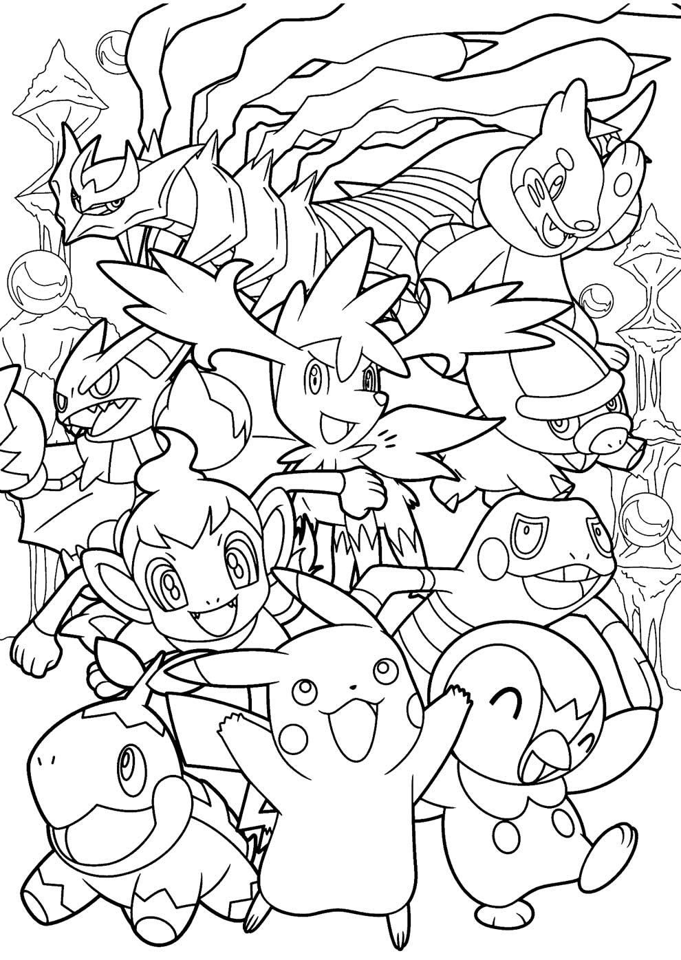 Desenhos do Pokémon para Colorir e Imprimir - Colorir Tudo