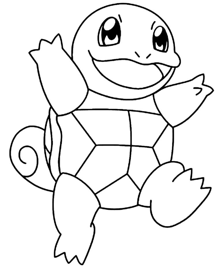 Desenho de Pokémon para pintar