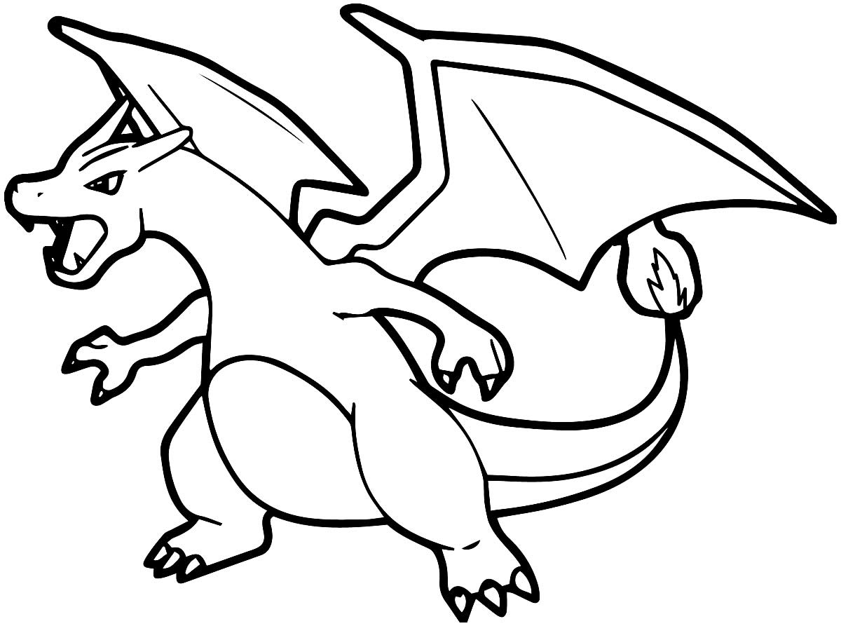 Desenho de Charizard para colorir