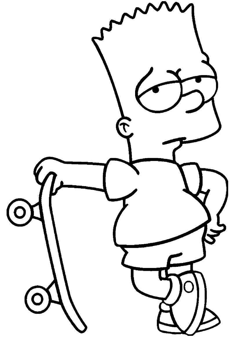 Desenho do Bart Simpson